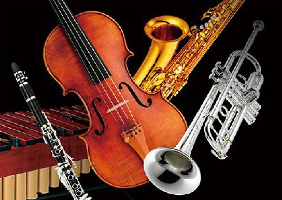 A variety of musical instruments