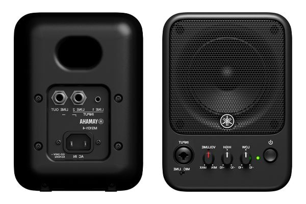 Yamaha Powered Monitor Speaker MS101-4: front and rear